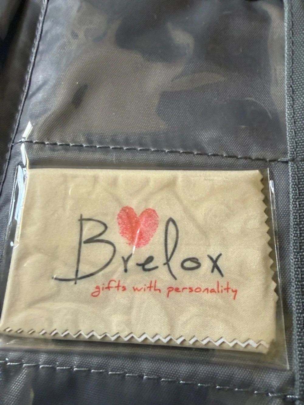 BRELOX ladies travel bag NWOT Navy and white mini compartments